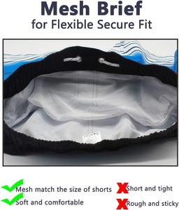 Short de jogging à séchage rapide pour hommes été de haute qualité 95% Polyester 5% Spandex cordon de serrage ceinture élastique plage écologique - Product Image 5