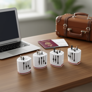 World Travel <b>Adapter</b> with 2 <b>USB</b> Charger 2.4A <b>Plug</b> <b>Adapter</b> - Product Image 3