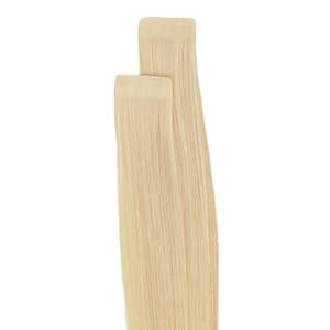 สีผมต่อแบบตรงจากผมมนุษย์เรมี่ # 17/1001 สีเบจเย็นผสมสีบลอนด์มุก - Product Image 2