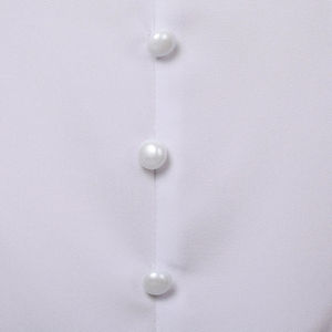 Chemisier en coton pour femmes à manches courtes col en V dentelle mousseline de soie Slim Corset chemise hauts - Product Image 5