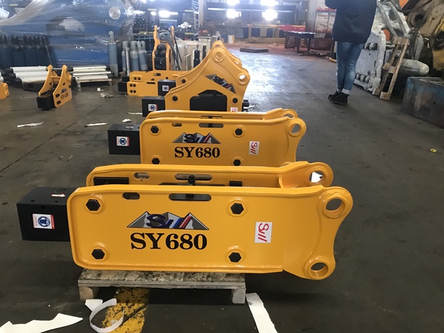 New SY 680 Factory Whole Hydraulic Breaker  for  5.0-7.0 Ton Excavator Mining Engineering Construction Rock Breaker.
