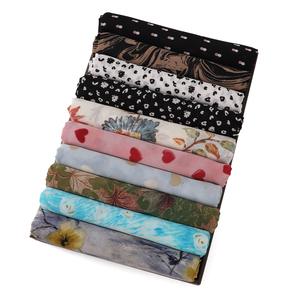 滑りにくいシフォンヒジャブサプライヤー花柄トルコエレガントスタイルFoulard Hijab De Turquie - Product Image 6