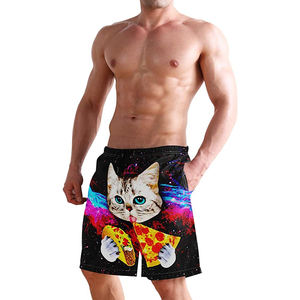 Short Cargo d'été pour hommes de marque personnalisée High Street Taille élastique Deux poches Sublimé Nylon Toile de coton Motif solide - Product Image 2