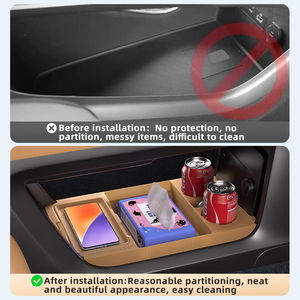 Caja de Almacenamiento de Silicona Debajo de la Consola Central para Monovolumen Eléctrico, Bandeja Organizadora Interior - Product Image 4