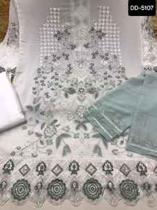 Traje de Salwar indio pakistaní, venta al por mayor, hermosos diseños de vestidos confeccionados, último diseñador, traje de Georgette Salwar para vestido de novia - Product Image 3