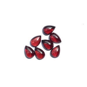 IGI certificado 3x4mm granate rojo Natural forma de pera cabujón grado AAA piedra semipreciosa calibrada piedras preciosas sueltas para joyería - Product Image 2