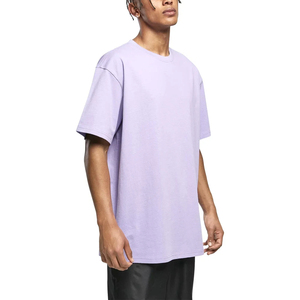 เสื้อยืดโอเวอร์ไซส์ผ้าคอตตอนธรรมดาไหล่หนา100% ออกแบบได้ตามที่ต้องการ - Product Image 1