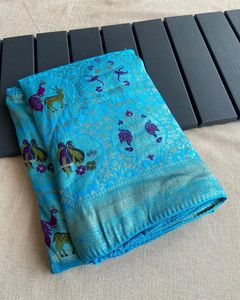 Lavande Banarasi classique tenue de fête de mariée saree en soie avec chemisier exclusif festival de mariage indien vêtements ethniques pour femmes fille - Product Image 4