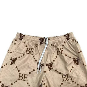 Fashionable Mens Sublimated Mesh Shorts Custom Printing Polyester Quick-Dry Fabric Shorts Perfect for Training and Daily Wear - Product Image 2