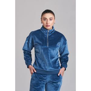 Fila Velvet Zip Chándal Azul-Mujer - Product Image 2