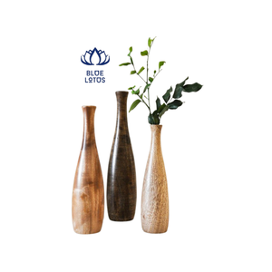 Meilleur Prix Eco Fait Main Vase En Bois Décoration Style Antique du Vietnam - Product Image 1