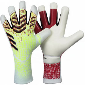 Gants de gardien de but de football professionnels de haute qualité, respirants, en cuir PU avec protection en latex silicone. - Product Image 2