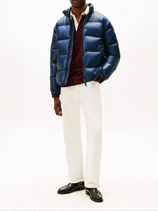 Chaqueta acolchada personalizada para hombre, abrigo de burbuja del Norte con logotipo, chaqueta con cara gruesa de algodón acolchado, chaqueta Parka cálida de invierno para hombre - Product Image 3