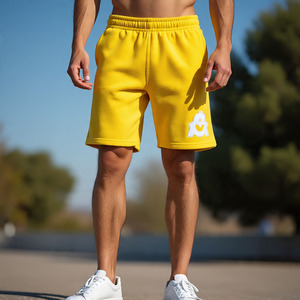 Pantalones cortos de lana de algodón para hombre, suaves y cómodos, con logotipo personalizado, ropa informal, deportiva, ligera, cálida y transpirable - Product Image 3