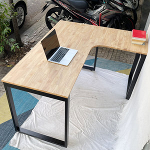 Assembly Required L-Shaped <b>Corner</b> Gaming <b>Desk</b> 160x120cm Wooden Top & Iron Legs for Bedroom or Hotel-CD68016 - Product Image 6