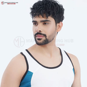 Logo personnalisé coton hommes hommes Muscle Gym course Stringer débardeurs musculation Fitness débardeurs - Product Image 2