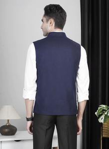 Chaleco Azul Marino para Hombre Más Vendido, Chaleco Premium de Corte Entallado para Bodas, Fiestas y Eventos de Oficina, Disponible para la Venta - Product Image 4