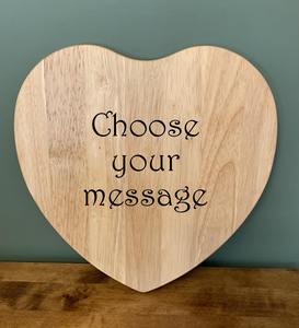 Handcrafted Heart Shaped Wooden Chopping Board Custom Engraved Board Ideal for Food Prep And Special Occasions From India - Product Image 6