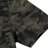 Polo à manches courtes camouflage pour homme, sur mesure, fabricant OEM, grande taille, décontracté, tissé, 100% polyester, motif imprimé