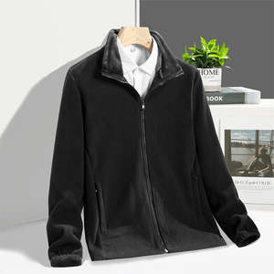 Chaqueta polar de lona con cremallera para hombre, ropa térmica de invierno para actividades al aire libre, para senderismo y esquí, cálida y transpirable - Product Image 6