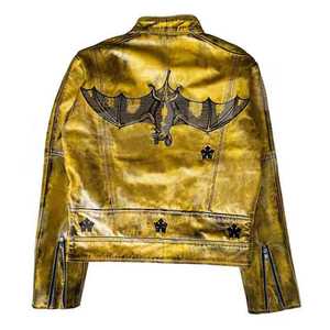 Veste en cuir pour hommes en cuir véritable coupe confortable OEM ODM vêtements de mode personnalisés en gros directement de l'usine de motards - Product Image 4