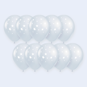 Palloncini Trasparenti a Forma di Stella per Feste, Confezione da 12 Pezzi, Decorazioni per Feste - Product Image 1
