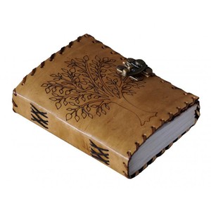 Diario de cuero hecho a mano, cuaderno único de árbol de la vida con costura lateral, suministros de oficina y papelería, suministros escolares, cuaderno de bocetos - Product Image 4