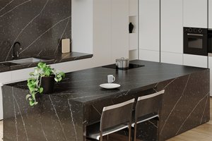 Encimeras de Granito Natural para Cocina y Baño, Personalizadas, de Carrara Calacata, para Proyectos Hoteleros, Prefabricadas, Corte a Medida, de Cuarzo - Product Image 4