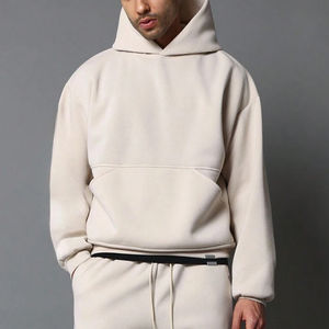 Sudadera con Capucha y Cremallera para Hombre de Calidad Premium, Personalizada, Oversize, Corte Crop, Hombros Caídos, Lisa, Estilo Urbano, Teñido Liso, Invierno - Product Image 3