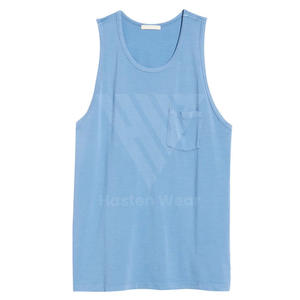 เสื้อกล้ามถักแบบลำลองสำหรับ100% ผ้าฝ้ายแห้งเร็วระบายอากาศได้ดี - Product Image 6