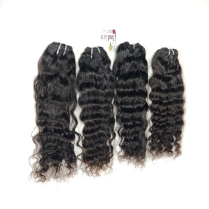 Fabricants 100% Vierge Couleur Naturelle Bouclés Raw Noir Indien Remy Extensions de Cheveux Tissage sans Traitement Chimique - Product Image 3