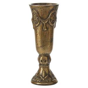 Jarrón de flores de cara de calaveras de aluminio mejor valorado nórdico negro otoño FIESTA DE Halloween restaurante decoración a granel - Product Image 4