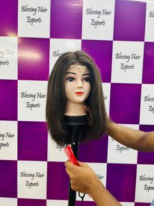 Extensiones de pelo corto de 12 pulgadas al por mayor, peluca de Bob con cierre de 2/6, tupé de encaje doble, Base gruesa, Rubia de 14 pulgadas, humano - Product Image 2