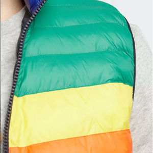 Chaqueta de invierno OEM para hombre estilo callejero cuello alto talla grande al aire libre cálido sin mangas Puffer brillante acolchado caliente invierno - Product Image 5