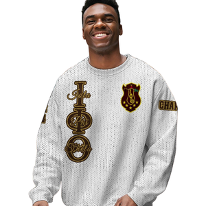 Iota Phi Theta maglione confraternita 1963 ciniglia maglia greco lettera Pullover acrilico abbigliamento greco moda invernale - Product Image 1