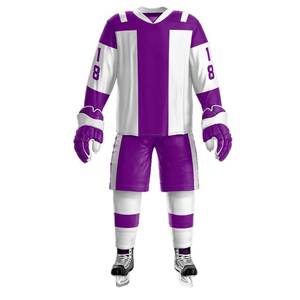 Uniformes de Hockey sobre Hielo con Diseño de Logotipo Personalizado al por Mayor, Transpirables, 100% Poliéster - Product Image 5