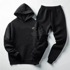 Prix de gros, survêtement d'hiver pour homme de haute qualité, logo personnalisé, style pull, 100% coton, respirant, décontracté, uni - Product Image 1