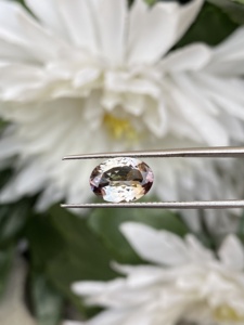 Piedra preciosa con forma de corte ovalado de tanzanita Natural rara certificada con multicolor y buen brillo, lupa de tanzanita zoisita limpia 2,33 quilates - Product Image 5