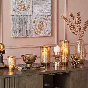 Elégant bol de service rond en métal et en verre pour les aliments et les fruits, idéal pour la vaisselle d'hôtel et de restaurant. - Product Image 6