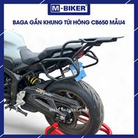 Sacoches arrière portables Mbiker CB650 Baga pour moto tout-terrain, en acier inoxydable, avec cadre de fixation, sacoche de selle arrière CT Laser CNC, Nouveau, Garantie 1 an