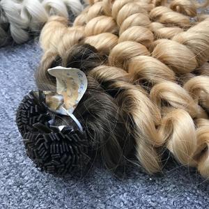 ผมขายร้อน Bouncy หมุน, ผมบริสุทธิ์ดิบ 100% ผมหยิกเวียดนาม, ต่อผมมนุษย์สําหรับผู้หญิงผิวดํา - Product Image 1