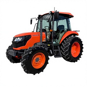 Machinerie Kubota d'occasion 4 roues motrices, 60 CV, pour travaux de construction et agricoles, à vendre / acheter. Machine agricole Kubota M6060 d'origine, 63 CV. - Product Image 1