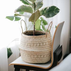 Cesta tejida hecha a mano del vientre del proveedor superior de Vietnam 100% Cestas plegables de almacenamiento de algas marinas ecológicas - Product Image 4