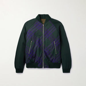 แจ็กเก็ตบอมเบอร์สำหรับผู้ชาย, สินค้ามาใหม่เสื้อแจ็กเก็ตมีซิปคอตั้งดีไซน์เรียบง่ายสำหรับฤดูหนาว - Product Image 1