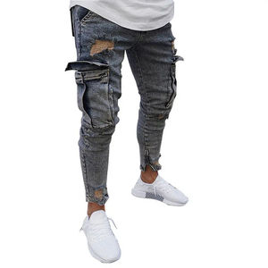 Pantalones Vaqueros de Mezclilla Ajustados de Estilo Moderno Personalizados para Hombre, Venta Directa de Fábrica, Jeans de Mezclilla Modernos para Hombre - Product Image 3