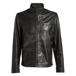 Veste d'hiver moderne avec intérieur doux et confortable pour hommes élégants, veste en cuir, mode quotidienne - Product Image 6
