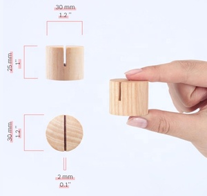 ที่ใส่ป้ายชื่อไม้ ดีไซน์เรียบง่าย สำหรับตกแต่งหมายเลขโต๊ะ - Product Image 3