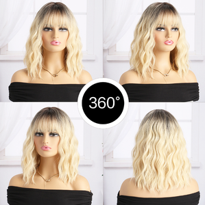 วิกผมบ๊อ<span class=keywords><strong>บ</strong></span>ยาวไหล่สีบรอนซ์สีม่วงแดงมีสายรัดสำหรับผู้หญิง<span class=keywords><strong>ผม</strong></span>สังเคราะห์<span class=keywords><strong>ผม</strong></span><span class=keywords><strong>บ</strong></span>๊อ<span class=keywords><strong>บ</strong></span>ใหญ่ - Product Image 2