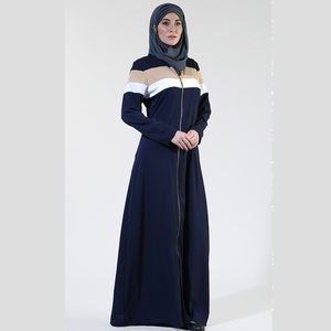 Respirant Premium qualité femme musulmane Abayas longue robe décontracté Abaya dubaï arabe vêtements traditionnels vêtements islamiques Hijab - Product Image 3