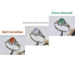 New Arrival Solid 925 Sterling Silver Plated Oval Bezel Setting Handmade Women Bulk <b>Ring</b> Bahamian Jewelry Wholesale Suppliers - Product Image 6